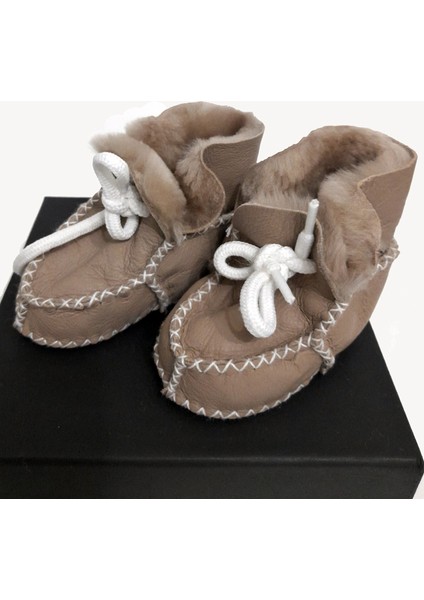 Bebek Deri Bağcıklı Bebek Ilk Adım Ayakkabısı Patiği NG3025 modelleri