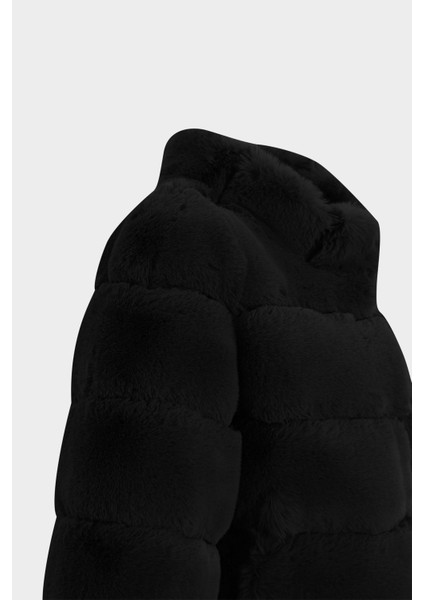 AÇELYAOKCU Premium Dik Yaka Kadın Rex Suni Kürk Ceket modelleri