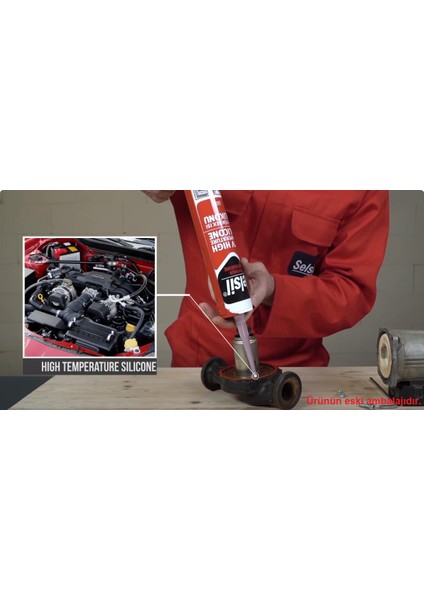 Rtv 250 Derece Dayanıklı Isı Silikonu Kırmızı 310 Ml.
