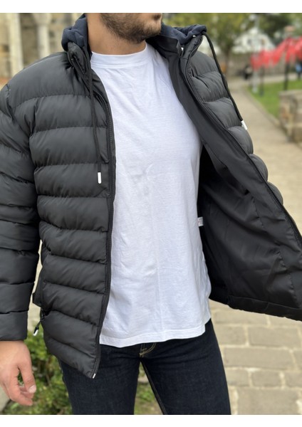 Erkek Kapşonlu Şişme Mont Puffer1 modelleri