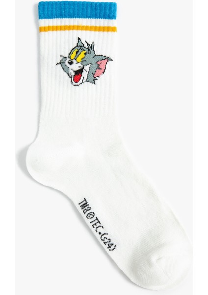 Tom ve Jerry Çorap Lisanslı Işlemeli