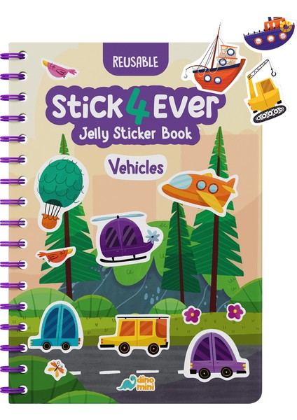 STICK4EVER - Vehicles (Tak Çıkar Jelly Sticker Kitabı)