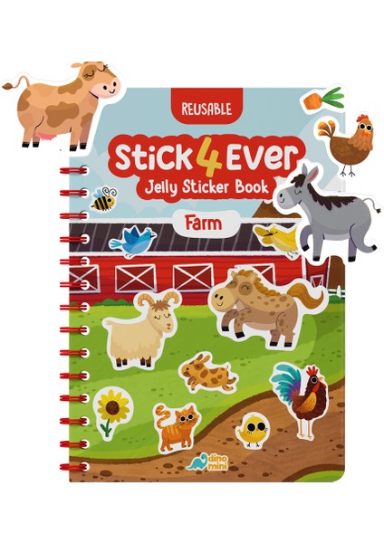 STICK4EVER - Farm (Tak Çıkar Jelly Sticker Kitabı)