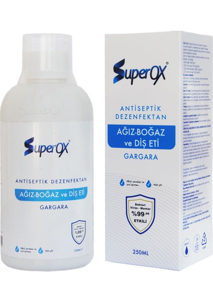Hipokloröz Hocl Ağız Boğaz Dişeti Dezenfektanı Gargara 250 Ml