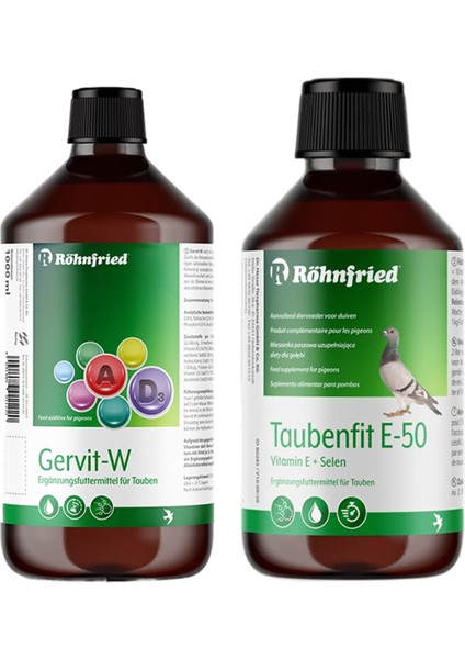 Gervit-W (30ML) Röhnfried Taubenfit E-50 (30ML) Ikili Set
