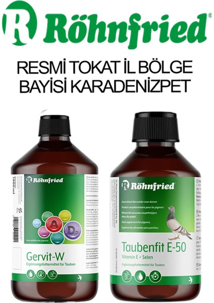 Gervit-W (30ML) Röhnfried Taubenfit E-50 (30ML) Ikili Set fiyatları