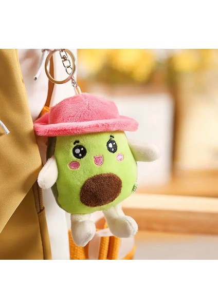 Avakado Şapkalı Peluş Anahtralık 11 cm
