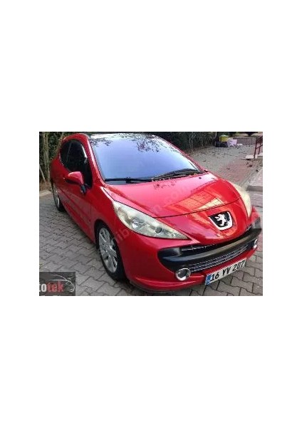 Peugeot 207- 06/09; Ön Tampon Panjuru Üst Siyah (Izgara)3 Kapı Sport Tipi
