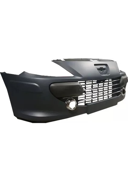 Peugeot 307- 06/08; Ön Tampon Gri (Bandlı/panjurlu/sis Çerçeveli/nikelajlı (Komple) (Eurobump)
