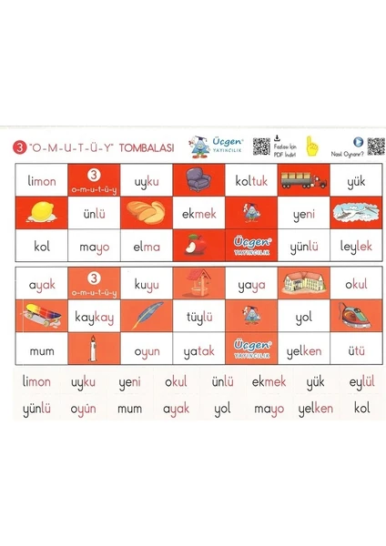 Üçgen Yayıncılık 1. Sınıf Elakin Tombala