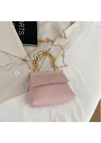 Yaratıcı Yazarlık Kadın Çanta Şık Omuz Çantası Çakıl Taşlı Zincir Çanta (Yurt Dışından)