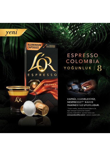 Espresso Origin India - Colombia - Guatemala 3'lü Tanışma Paketi 30 Kapsül