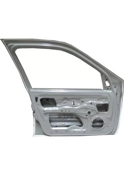 Renault Clıo- 2- Sd- 98/01; Ön Kapı Komple Sol Band Delikli/gri Boyalı (Iceli/çekomastikli)(Tw)