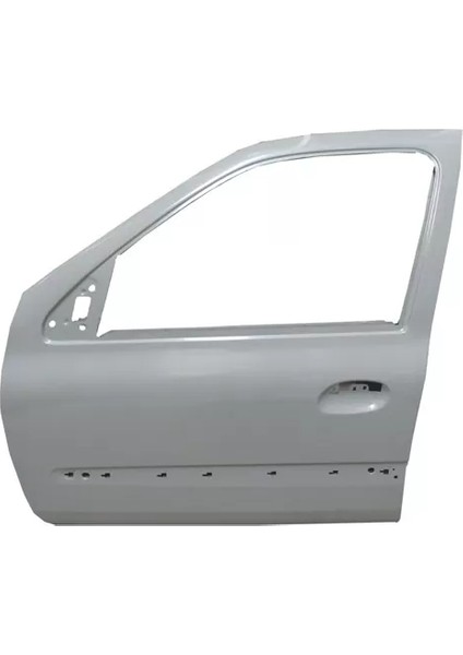 Renault Clıo- 2- Sd- 98/01; Ön Kapı Komple Sol Band Delikli/gri Boyalı (Iceli/çekomastikli)(Tw) modelleri