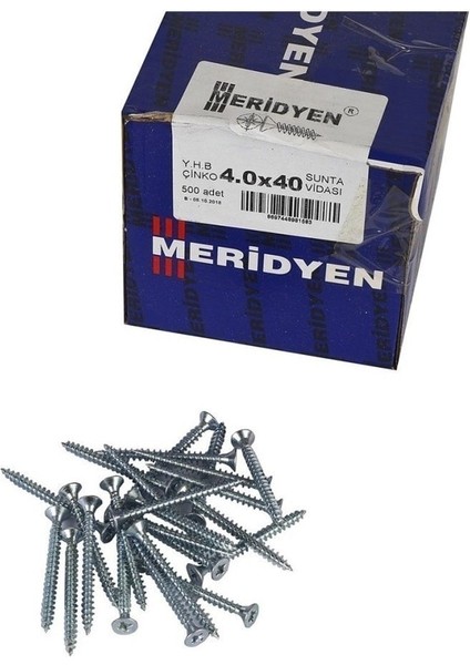 4X40 mm Sunta Vidası 500 Adet