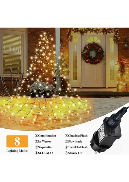 LED Noel Ağacı Işık Dizisi, 8 Modi ile (Yurt Dışından) modelleri