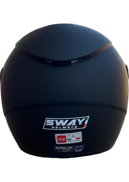 Sw 700 Motosiklet Mat Siyah Yarım Kask