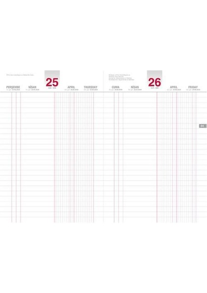 2024 Ticari Kasa Ajandası 17X33 cm 118 Tck fiyatları