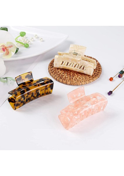 Asetik Asit Saç Pençeleri Kadın Sadelik Saç Tokası Moda Zarif Headdress Mermer Doku Saç Parçaları Stil B (Yurt Dışından) fırsatları