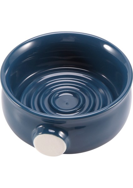 Seramik Erkek Tıraş Kupa Kase Fincan Konu Alt Geniş Ağız Tıraş Fırçası ve Tıraş Sabunu Koyu Mavi (Yurt Dışından) fiyatları