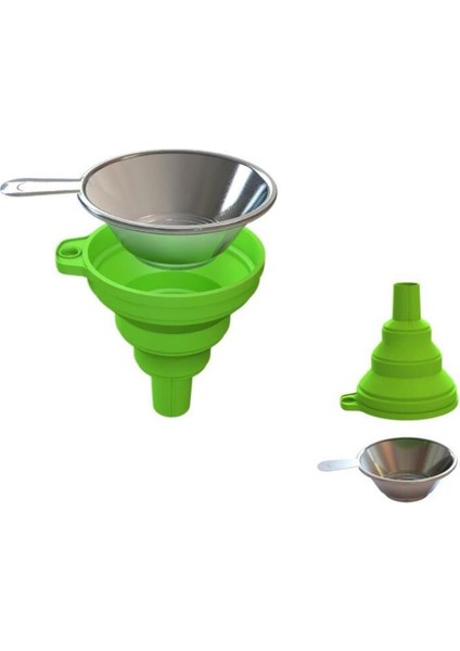 2 Adet Metal Uv Reçine Filtreli Fincan Huni + 2 Adet Silikon Huni Tek Kullanımlık Foton Için 3D Yazıcı Parçaları (Yurt Dışından)