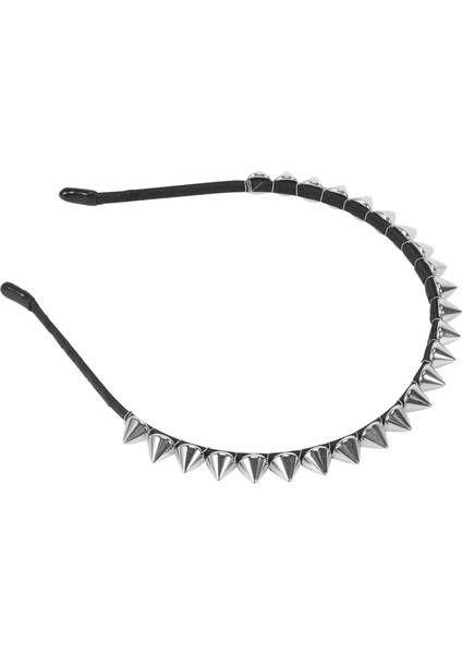 Gümüş Metal Damızlık Perçin Spike Kafa Bandı Saç Kafa Bandı Aliceband Punk Kız (Yurt Dışından)