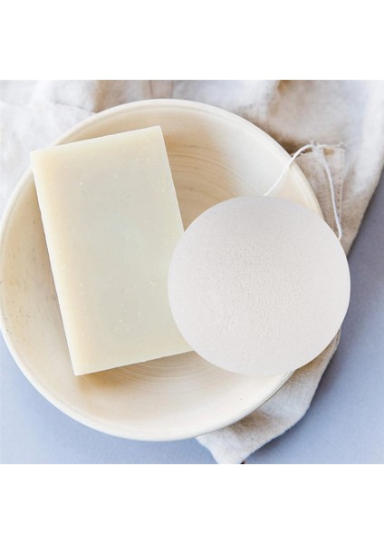 Yüz Doğal Konjac Temizleme Süngeri - Beyaz (Yurt Dışından) indirimleri