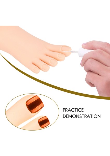Nail Art Treni Için Uygulama Ayak Modeli Esnek Hareketli Yumuşak Ayak Aleti (Yurt Dışından)