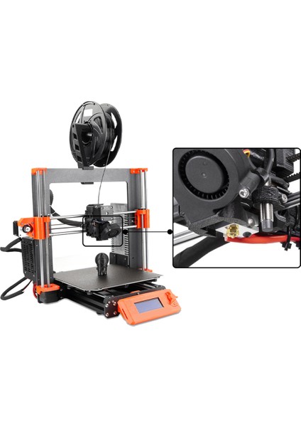 3D Yazıcı Parçaları Prusa MK3S + Ekstruder Memesi Isıtma Alüminyum Hızlı Hortum Kiti Yüksek Sıcaklık Dayanımı (Yurt Dışından)