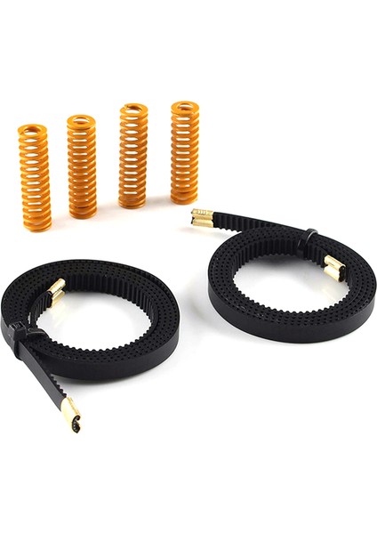 Açık Döngü Triger Kayışı Kauçuk Gt2 x Ekseni 765X6MM Y Ekseni 720X6MM Kayış 4 Adet Sıcak Yatak Yayları Için 3 (Yurt Dışından)