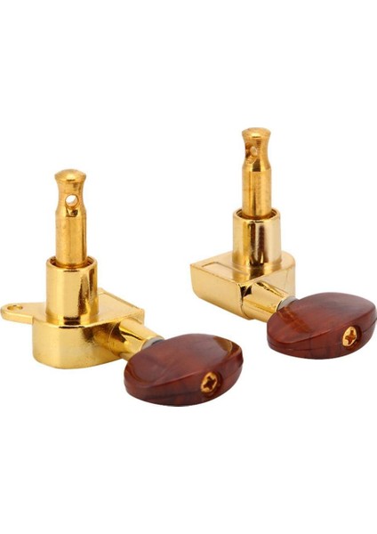 Gitar Kilitli Dize Akortçular Tuning Peg Anahtar Makine Kafaları Akustik Elektro Gitar Için Yarım Daire Düğmesi Akustik Gitar Akort Peg (3l +) (Yurt Dışından)