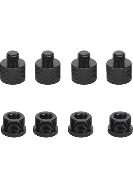 8 Adet Mikrofon Dişi Adaptör Seti 5/8 Dişi - 3/8 Erkek ve 3/8 Dişi - 5/8 Erkek Vida Adaptör Dişi Micr Standı Montajı (Yurt Dışından)