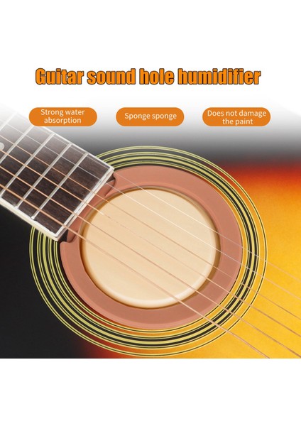 Gitar Soundhole Nemlendirici Halk Gitar Nem Regülatörü Klasik Gitar Soundhole Kapağı Gitar Nem Alma Cihazı (Yurt Dışından)