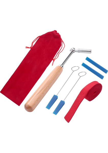 Profesyonel Taşınabilir Kolu Hünnap Piyano Akordu Tuner Dilsiz ve Durumda Piyano Akordu Kolu Araçları Kiti Dilsiz Çekiç Diy Set Piyano Parçası (Yurt Dışından)