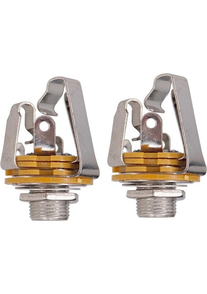 Adet 1/4 Inç 6.35MM Stereo Giriş Jakı Priz Elektro Gitar Bas, Gitar Pikap Çıkış Jakı, Gitar Parçaları (Yurt Dışından)