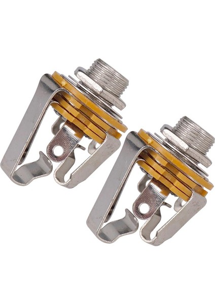 Adet 1/4 Inç 6.35MM Stereo Giriş Jakı Priz Elektro Gitar Bas, Gitar Pikap Çıkış Jakı, Gitar Parçaları (Yurt Dışından)