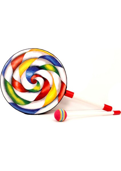 Orff Instruments 2 Paket Lolipop Davul 6 Inç Dans Sahne Vurmalı Çalgılar El Davul Okul Öncesi Eğitim Oyuncaklar (Yurt Dışından)