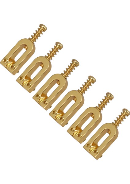 Adet Metal U-Şekilli Gitar Köprüsü Eyer Topu Makaralı Dize Tremolo Köprü Tailpiece Eyer Elektro Gitar Için, Altın (Yurt Dışından)