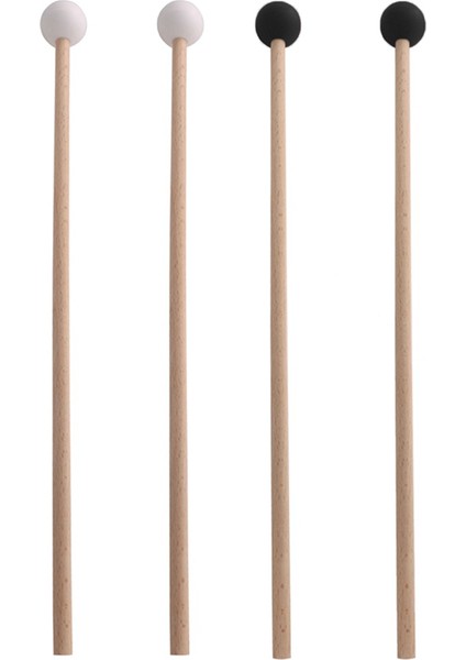 2 Çift Kauçuk Baget Vurmalı Çalgı Parçaları Ksilofon/marimba Tokmaklar Çekiç-3 Kauçuk Kafa (Yurt Dışından)