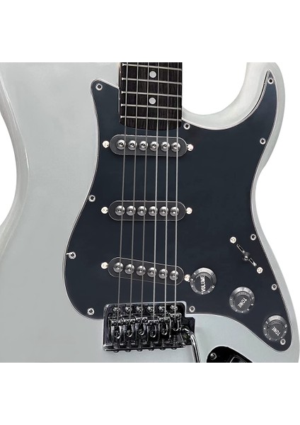 Kablolu St Pickguard Sss 3 Tek Bobinli Manyetikler Standart Gitar Parçaları Için Ayarlanabilir Vidalar, Siyah (Yurt Dışından)