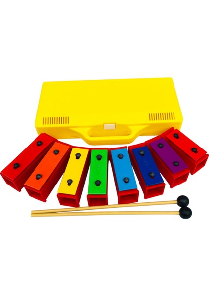8 Nota Kromatik Ksilofon Glockenspiel Rezonatör Çanları Sarı Kasalı (Yurt Dışından)