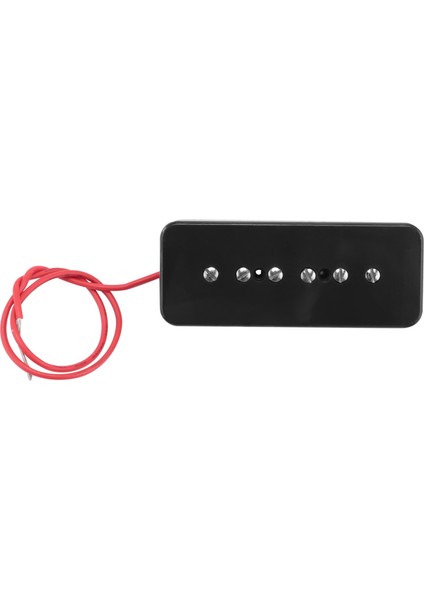 Boyun Köprüsü Sabun Bar Seti P90 Pikap Alnico 5 Elektro Gitar Pikap Tek Bobin Gitar Parçaları Siyah (Yurt Dışından)