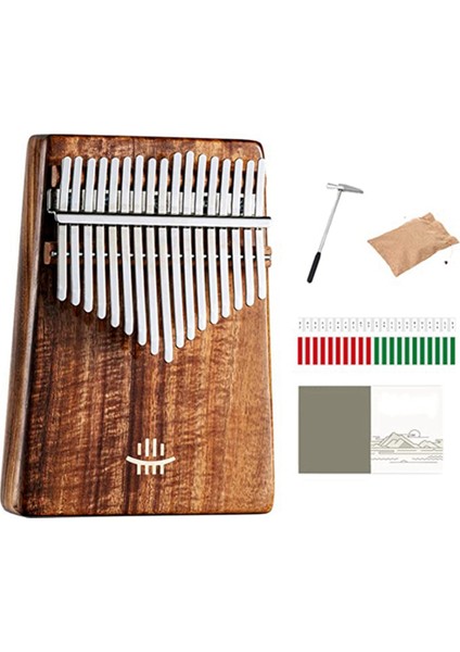 Yetişkinler ve Çocuklar Için Kalimba Başparmak Piyano, Kalimba Notaları ile Performans Sınıfı Tonlama (17 Tuş) (Yurt Dışından)