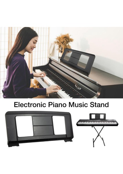 Elektronik Piyano Müzik Standı Elektronik Klavye Notalar Standı Kompakt, Pratik Rahat Okuma, 1 Adet (Yurt Dışından)
