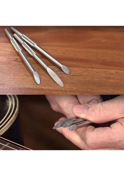 3 Adet Set Gitar Fret Taçlandırma Dosyaları Gitar Köprüsü Eyer Somun Dosyaları Onarım Luthier Araçları Elektrik Akustik Gitar Için (Yurt Dışından) fırsatları