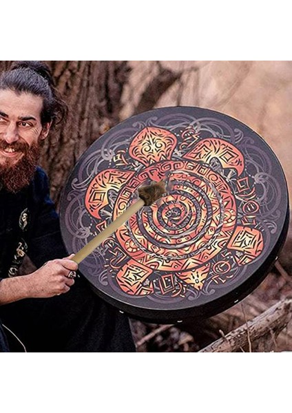 Şamanik Davullar, Bagetli 10 Inçlik Ağaç Dekoratif Tasarım, Ruhsal Müzik Için Ses Şifacı Şamanik Davullar (Yurt Dışından) indirimleri