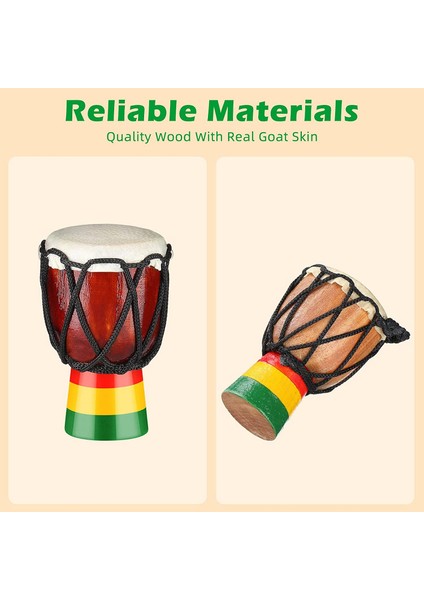 5 Adet Enstrüman Kolye Djembe Davul Mini Kolye Afrika Davul Ahşap Kolye Davul ve Perküsyon (Yurt Dışından)