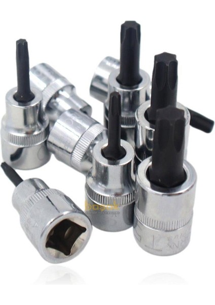 T10 - T50 3/8" 9 Parça Raylı Torx Uçlu Lokma Takımı C18S-RT09