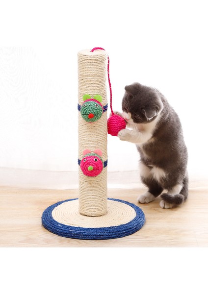 Sisal Clown Multi Headed Pillar Cat Crawl (Yurt Dışından)