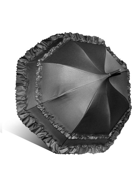 Lace Sunshade Prenses Umbrella Uzun Kolu Otomatik Sunscreen Umbrella (Yurt Dışından)